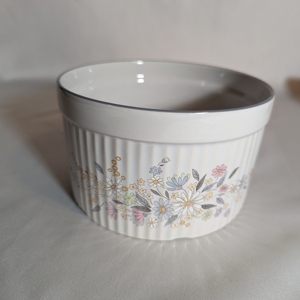 Rare Poole England Stoneware discontinued Fragrance Design Souffle Dish